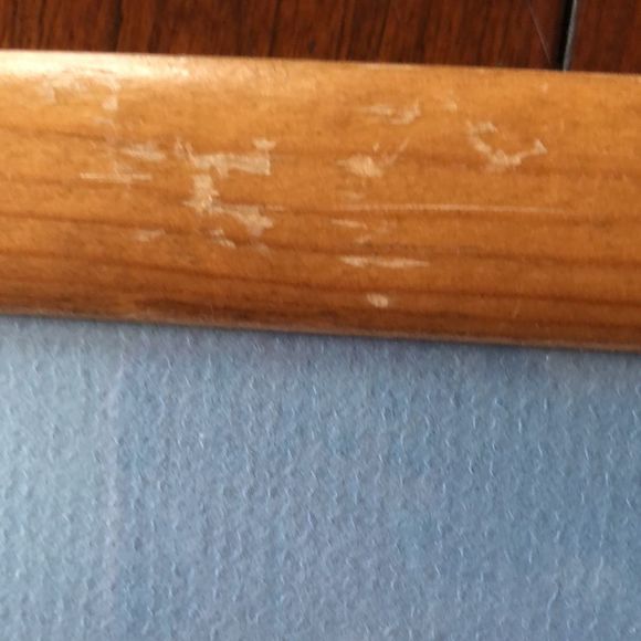 “Wildflowers” 10 1/2 by 11 1/4 framed natural tone wood/ blue mat/ signed - Picture 4 of 10